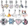 New Popular 925 Sterling Silver Pandora Heart shaped Lucky Symbol Suspension Simple High end Jewelry Accessories Wholesale Bracelet