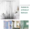Shower Curtains Waterproof Bathing Curtain Set with 12 Hooks Toilet Covers Bath Mat for Bathroom Nonslip Rug Carpet Accessories 230625