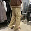 Men's Jeans Japanese Men's Chessboard Cheer Jeans Fashion Street Hip Hop Loose Straight Wide Leg Pants Couple Outerwear Pants Red Bla J230814