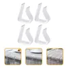 Nappe 4 Pcs Nappe Clip Printemps Pique-Nique Titulaire Sécurisation Dîner Pinces Articles De Fête En Plastique Maison Triangle Clips Transparent