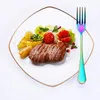 Dinnerware Sets Stainless Steel Western Tableware 24 Piece Wooden Box Set Steak Knife Fork And Spoon For 6 Persons