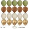 Dekoracja imprezowa 15/20PCS 10 cali balony vintage zielony balon z zielonego khaki na urodziny w rocznicę ślubu