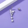 Nabel-Klingelknopf-Ringe, Zirkon-Schmetterlings-Anhänger, Kristall-Bauchnabelringe, Piercing, Nabel-Nagel-Körperschmuck für Frauen, modischer Körper-Piercing-Schmuck 230626