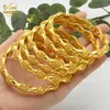 Bangle ANIID Dubaï Luxe Bijoux En Or Bracelets Bracelet Pour Femmes Indien 24k Plaqué Or Charme Bracelet Marocain De Mariage En Gros Cadeau