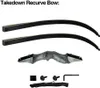 Bow Arrow Black Hunter Takedown Recurve Bow 60inch med bambu kärnbenar bågskytte jakt målövning för jakt mål 20-60lbshkd230626