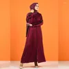 Vêtements ethniques Abaya pour femmes turc malais musulman femmes robe avec brodé fermeture éclair Cardigan robe arabe dubaï femme