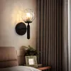 Lampa ścienna eleganckie kolorowe szklane światło LED do wystroju wnętrza nowoczesny nocny salon korytarz domowy