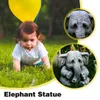 Trädgårdsdekorationer elefant staty djur harts figurer konst söt utomhus prydnad skulptur hem dekor dekoration