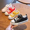 Sneakers Childrens Canvas Shoes Korean Style Lowtop Boys and Girls Baby White Unisex Casual trasa 1936 230626