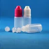 100セット8ml（1/4オンス）プラスチック製のドロッパーボトルチャイルドプルーフキャップのヒントPE LDPE E VAPOR CIG LIQUIT 8 ML DUQPV