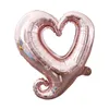 18Inch Party Decoration Love Heart Balloon Aluminium Foil Hearts Formed Valentines Balloons Romantic Wedding Decor Balloon TH0400