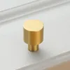 Solid Brushed Brass Gold Kitchen Cabinet Knobs and handles Furniture Drawer Dresser Knobs Cupboard Door Pull Handle Modern design dh867