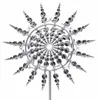 Decorazioni da giardino Mulino a vento in metallo unico e magico Scultura cinetica alimentata a vento 3D Prato Spinners solari Yard Decor 230625