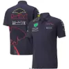 Camisetas Masculinas Bull 2022 Nova Temporada F1 Camiseta Equipe de Fórmula 1 Custom Motorsport Roupa de Trabalho de Verão