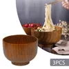 Bowls 3pcs 3.7inch appetizer appetizer party form لتقديم الانخفاضات في المنزل طبق المطبخ وعاء خشب