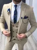 Men's Suits Men's Tailor Made Slim Fit Men 3 Piece For Wedding 2023 Peaked Lapel Groom Tuxedos Male Jacket Vest Pants Trajes De Hombre