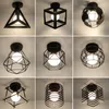 Candeeiros de Teto Retro Light Loft Para Quarto Interior Candeeiro De Ferro Vintage Decoração Acolhedora Casa Corredor Corredor E27 Estilo Nórdico