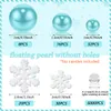 Vases Christmas Vase Filler Durable Acrylic Floating Pearls for Creative Pearl Snowflake Water Gels Beads Table 230625