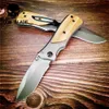 Camping Hunting Couteaux 150 mm 5cr15mov Blade Couteaux Pliant Couteau avec carabiner suspendu randonnée de boucle en plein air