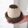 Bowls Tableware Bird Nest High Face Value Ceramics Instant Noodle Bowl Originality Dessert Eggshell Shape Steamed Egg