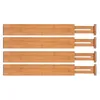 Ящики для хранения бамбуковые ящики разделители кухонные организатор регулируемый расширяемый лоток 230625