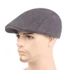 Męski wiosenny wiosenny berets vintage jesienna bawełniana bawełniana czapka czapka w średnim wieku kapelusz kaczek ciepły czapkę newsboy czapkę newsboy