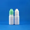 Botella cuentagotas de 15 ML Botella de opacidad de COLOR BLANCO de plástico Tapas de seguridad para niños a prueba de manipulaciones con pezón delgado 100PCS Fompu