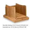 Tapis de table pratique appareil ménager trancheuse à pain Guide de coupe pliable planche compacte pour gâteaux faits maison Bagels