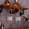 TABLETOP VIN RACKS HANGING WINE BASKA HOLDER RACK Support för bägge Glas Metal Väggdekor Hylla Vin Organiser Hanger 230625