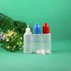 15 ml 100 Stück hochwertige LDPE-Kunststoff-Tropfflaschen mit kindersicheren sicheren Kappen Tipps E-Zigarette Quetschflasche mit langem Nippel Vmeqs