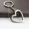 Novelty Zinc Alloy Heart Shaped Keychains Metal Keyrings for Lovers