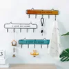 New Wooden Wall Shelf Sundries Storage Box Wall-hung Type Decorative Hanger Organizer Key Rack Wood Kitchen Wall Hook Organize Tools