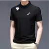 Hommes Polos D'été À Manches Courtes De Mode Slim Fit Baseball T-shirt À Séchage Rapide Respirant Polo Cou Solide Golf Polo Chemise 230625