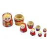 Bambole fai-da-te non verniciate vuote in legno a forma di pancia grande bambole russe di nidificazione matrioska set di bambole per bambini giocattolo compleanno decorazione della casa 230625