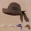 Berets słomy kapelusz męski i damski letni krem ​​przeciwsłoneczny duży brzegi wszystko mecz słońce słońce Koreański styl plażowy nadmorski top ha