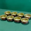 Servis uppsättningar 7 datorer Water Bowl Meditation Cup Decor som erbjuder bordsskiv Buddhism dyrkan Temple Holy