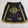 Herrbyxor Lakers Kobe Mamba Spirit Basketball Shorts Storlek 8 och 24 Black Serpent Kobe med Zip Pocket B6GQ