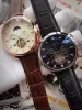 A-top marque montre de luxe tourbillon mécanique automatique montres-bracelets hommes montres jour date diamant cadran pour hommes rejoles cadeau Qualité jason007