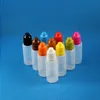 100 Set 20ml (1 oz) Flaconi contagocce in plastica Punte per tappi a prova di BAMBINO LDPE per liquido E Vapor Cig 20 ml Hnbaw