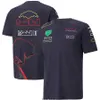 Camisetas Masculinas Bull 2022 Nova Temporada F1 Camiseta Equipe de Fórmula 1 Custom Motorsport Roupa de Trabalho de Verão