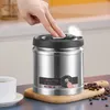 Storage Bottles Jars GIANXI Vacuum Coffee Beans Stainless Steel 75011001600ML Creative Sealed Tank Food Grains Container Tea 230625