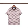 High quality designer mens casual shirt burbereys mens Camisas De Hombre Fashion geometric check print short sleeved lapel business versatile M-3XL024