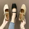 Schuhe für Frauen 2022 Neue Low/Mid Heel Loafers Karree Retro Mary Janes Pumps Casual Frühling Herbst Wöchentliche pumpen Zapatos Mujer