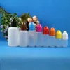 100 Sets 15ml (1/2 oz) Plastic Dropper Bottles CHILD Proof Caps & Tips PE LDPE E For Vapor Cig Liquid 15 ml Kaqug