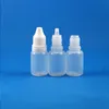 100 st 10 ml (1/3 oz) plastdropparflaskor Tamper Proof Caps Tips Safe LDPE E Vapor Cig Liquid 10 Ml Fxukk