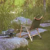 Mobilier de camping léger en bois massif Camping chaise pliante extérieur Portable jardin hêtre pique-nique Barbecue loisirs fauteuil de luxe