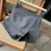 Pantaloncini da donna Estate 2023 Grigio A-line Short Culottes Split Vita alta Slim Hip Gonna Gonne da donna