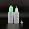 20ML 100 Pcs High Quality LDPE Child Proof Safe Plastic Dropper Bottles With long nipple Vapor e Juicy Liquid Jrdor