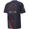 Camisetas Masculinas Bull 2022 Nova Temporada F1 Camiseta Equipe de Fórmula 1 Custom Motorsport Roupa de Trabalho de Verão