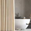 Tende da doccia Tenda di lino imitazione spessa di lusso Bagno impermeabile per vasca da bagno Grande copertura da bagno con ganci in metallo 230625